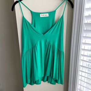 Green flowy tank top